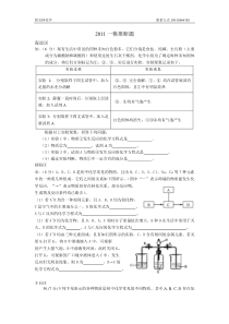 2011北京市中考化学一模推断题集