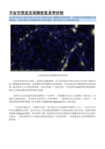 002宇宙空洞里发现精密星系带状物