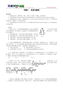 2011届高三物理二轮复习重点难点专练专题8电场与磁场