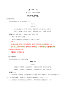 2011届高考语文复习6年的古诗词鉴赏-词汇总