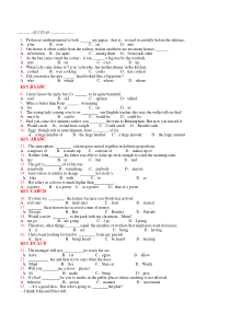 2011年9月大学英语B统考_网考英语B_电大网考_远程统考