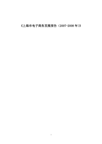 上海市电子商务发展报告(doc 100页)