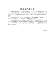 特斯拉汽车公司的维基百科介绍