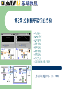 虚拟仪器第5章控制程序运行的结构