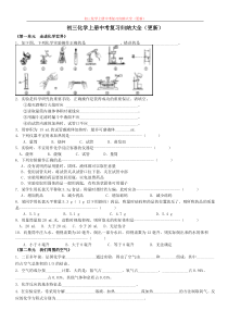 2011年初三化学上册中考复习归纳大全(更新)