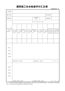 1-2《建筑施工安全检查标准》JGJ59-2011-检查评分表