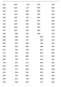 1-9乘法口算练习题2016