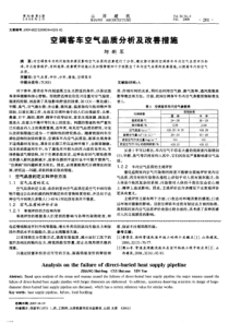 空调客车空气品质分析及改善措施