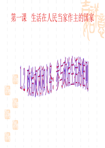 12政治权利和义务参与政治生活的准则(课件)(新人教版必修2)