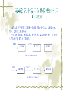 第4章汽车常用仪器仪表的使用41万用表