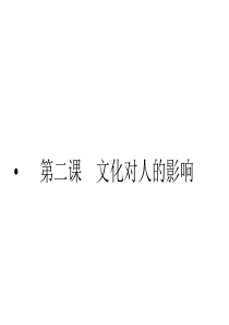 高二政治文化与文化对人的影响(中学课件2019)