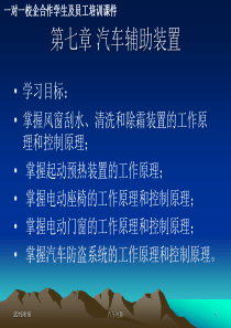 第七章汽车辅助装置