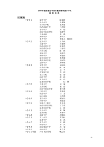 2009年浦东新区中青年教师教学设计评比