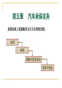 第五章汽车承保实务