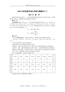 2009年高考数学难点突破专题辅导三十