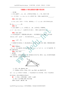 2010届中考数学转化思想在代数中的应用专题练习