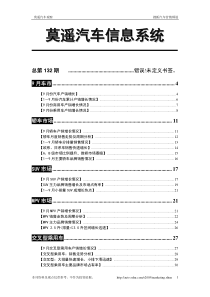 莫遥汽车信息系统