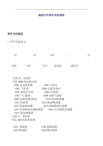 解放汽车零件号的规则(1)