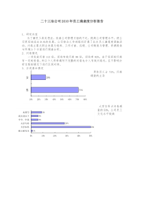 2010年公司问卷调查分析报告