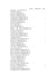 超新星汽车行业统计表格