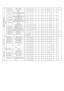 2010年教学计划