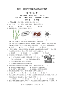 20124联考生物试卷