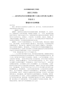 2010年聊城市政府工作报告2010年2月4日