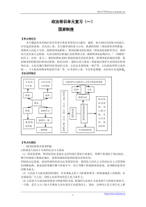 2010政治一轮精品学案《国家制度》