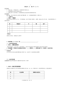 最新人教版八年级物理下册导学案全套