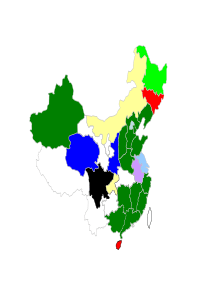 中国三十二个省市矢量地图