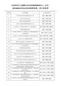 XXXX年橡胶涉及标准查新结果