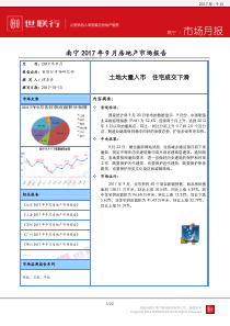 南宁2017年9月份房地产市场报告