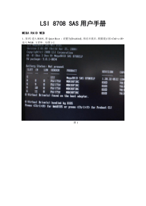 LSI+8708+SAS++用户手册