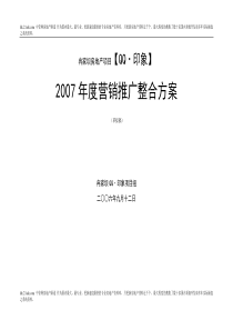 2007年冉家坝QQ印象项目营销推广整合方案