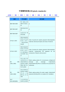 中国塑料标准