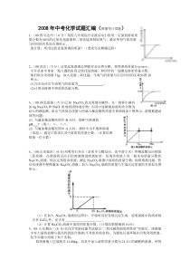 2008年中考化学试题汇编(图像型化学计算题)