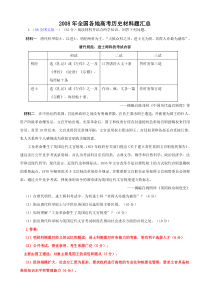 2008年全国各地高考历史材料题汇总