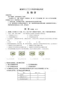 2008年威海市中考及毕业会考试题