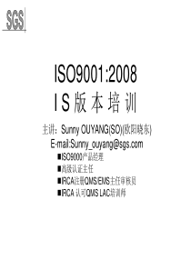 2008版质量管理体系正式版培训