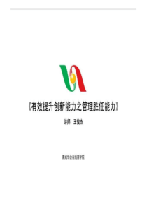 37《有效提升创新能力之执行力与领导力》