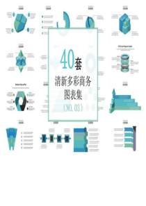 小清新配色商务图表40套PPT图表模板.ppt