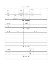 优秀个人简历模板集合