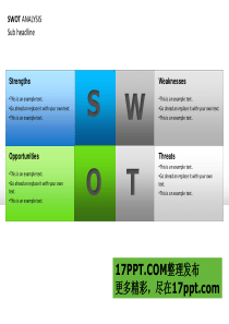 PPT经典模板-swot分析图例