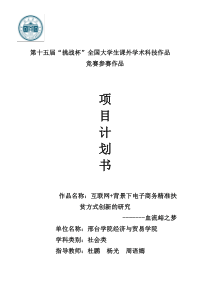 互联网“加”背景下电子商务精准扶贫方式创新的研究血流峪之梦