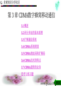 CDMA数字蜂窝移动通信