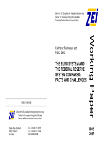 The Eurosystem and the Federal Reserve System Comp