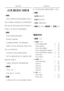 11.1土木工程(建筑工程)专业培养方案