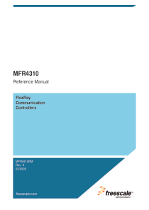 FlexRay通信控制器MFR4310参考手册