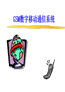 GSM数字移动通信系统