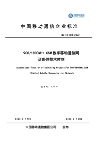 GSM数字移动通信网话路网技术体制